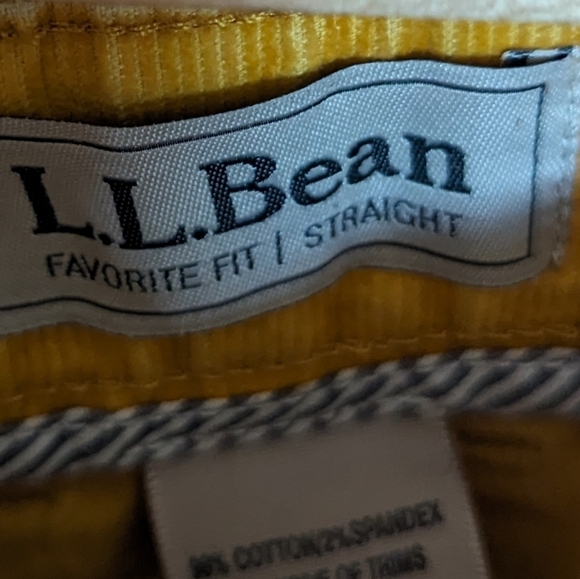 18 Tall • L.L. Bean • Favourite Fit Corduroy Straight Leg - Picture 3 of 4